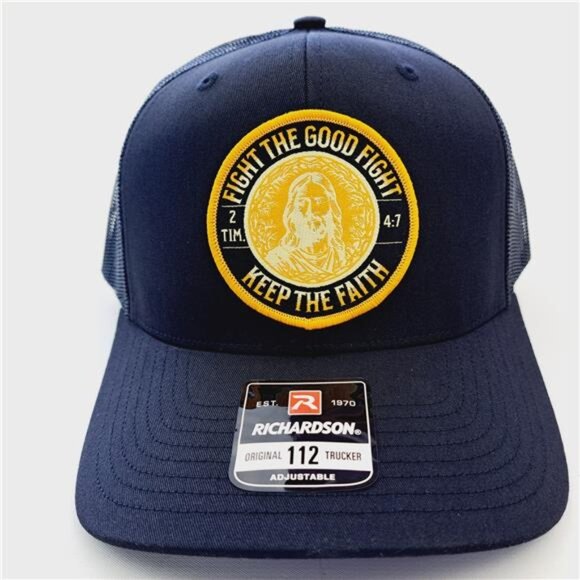 Faith Blessed Christian Jesus Richardson 112 Patch Trucker Cap Hat Mesh Religiou main image 5